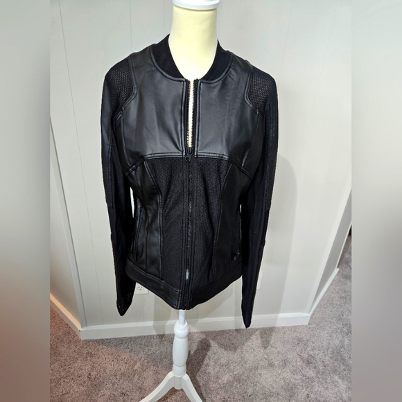 blanc noir Jackets & Blazers - Blanc Noir Black Leather Jacket